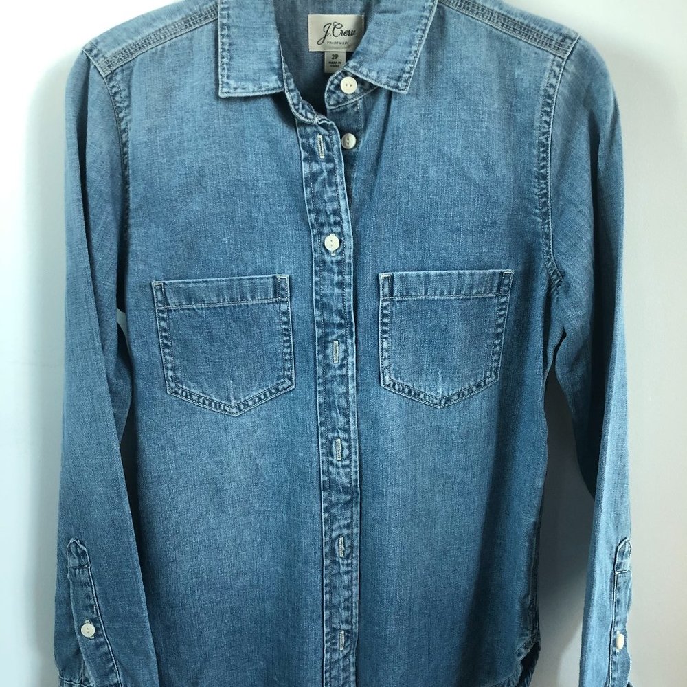 Denim button down shirt